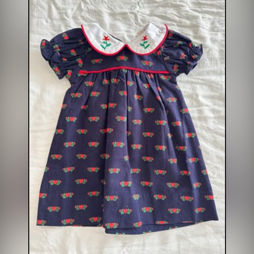 NEW The Beaufort Bonnet Company Flannel Holly Day Dress holiday/winter dress
